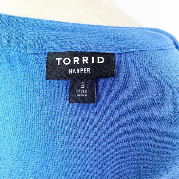 Torrid Harper Button Down Loop Sleeveless Blouse - Picture 6 of 7